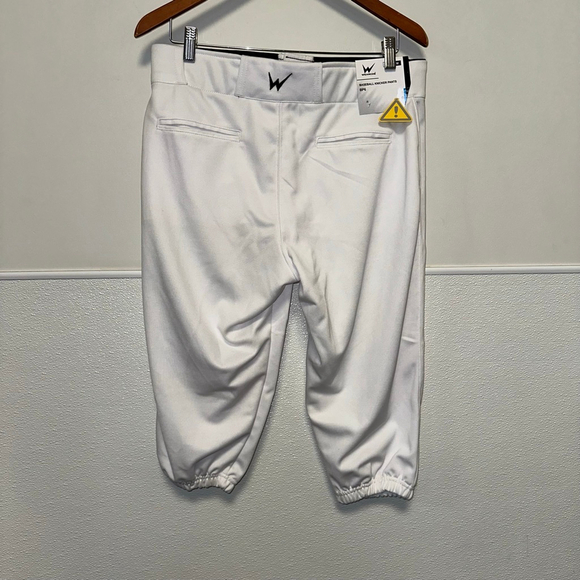 Men's Wearcog Baseball Knicker Pants White Size Medium NEW NWT Softball - Picture 9 of 11